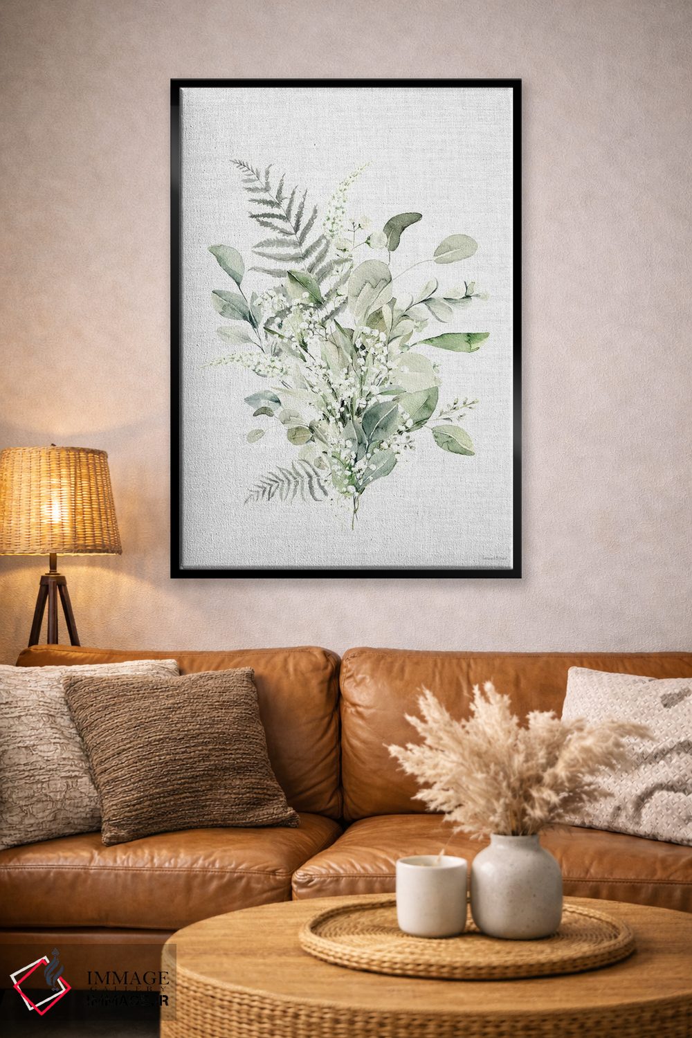 تابلو مینیمال پناهگاه برگدار VII اثر لترد اند لایند - D2B