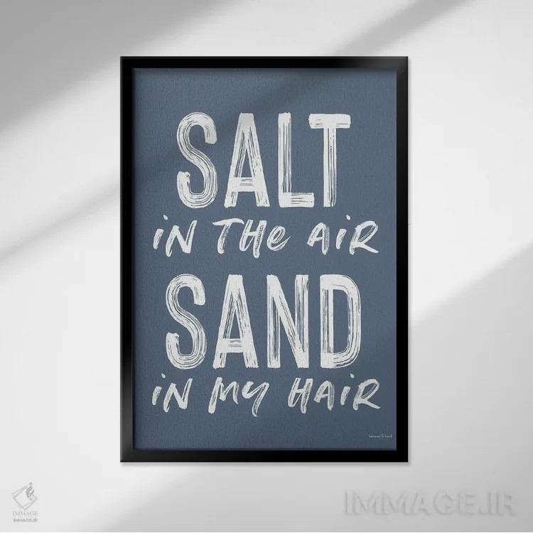 تابلو دکوراتیو نمک در هوا اثر لترد اند لایند - نمای قابدار مشکی