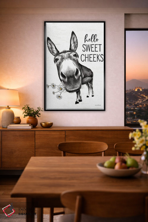 تابلو دکوراتیو سلام به الاغ لپ شیرین اثر لترد اند لایند - D4B