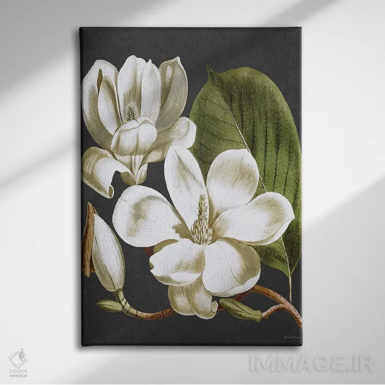 تابلو مدرن ماگنولیا اثر لترد اند لایند - نمای روبهرو روی دیوار