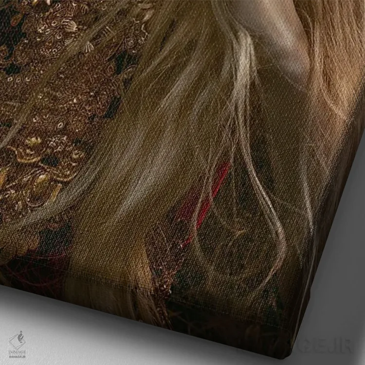 تابلو دکوراتیو نگهبان سان استون II اثر لیلین لیو - نمای نزدیک بافت بوم