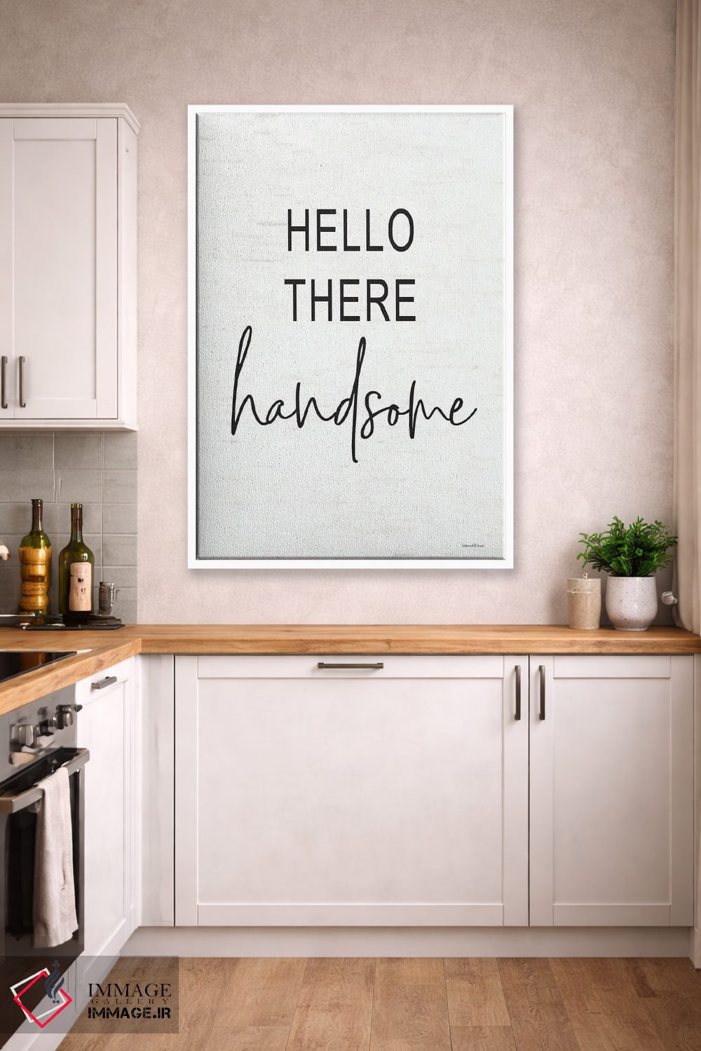 تابلو دکوراتیو سلام خوش تیپ اثر لترد اند لایند - D4W