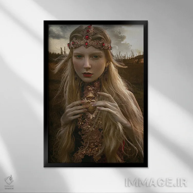 تابلو دکوراتیو نگهبان سان استون II اثر لیلین لیو - نمای قابدار مشکی