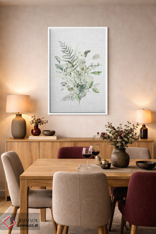 تابلو مینیمال پناهگاه برگدار VII اثر لترد اند لایند - D5W