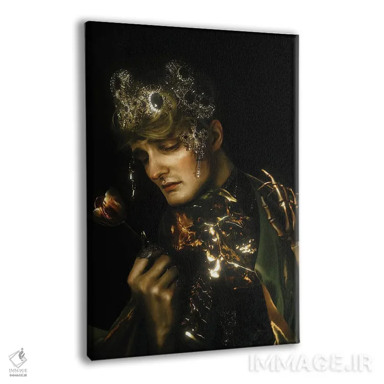 تابلو دکوراتیو افسرده اثر لیلین لیو - نمای پرسپکتیو محصول