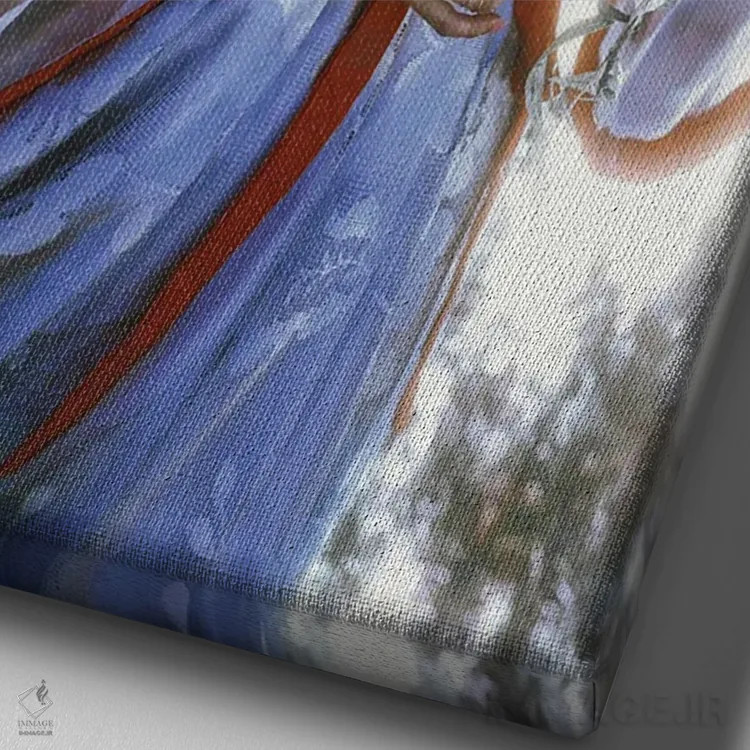 تابلو دکوراتیو رویاپرداز II اثر لیلین لیو - نمای نزدیک بافت بوم