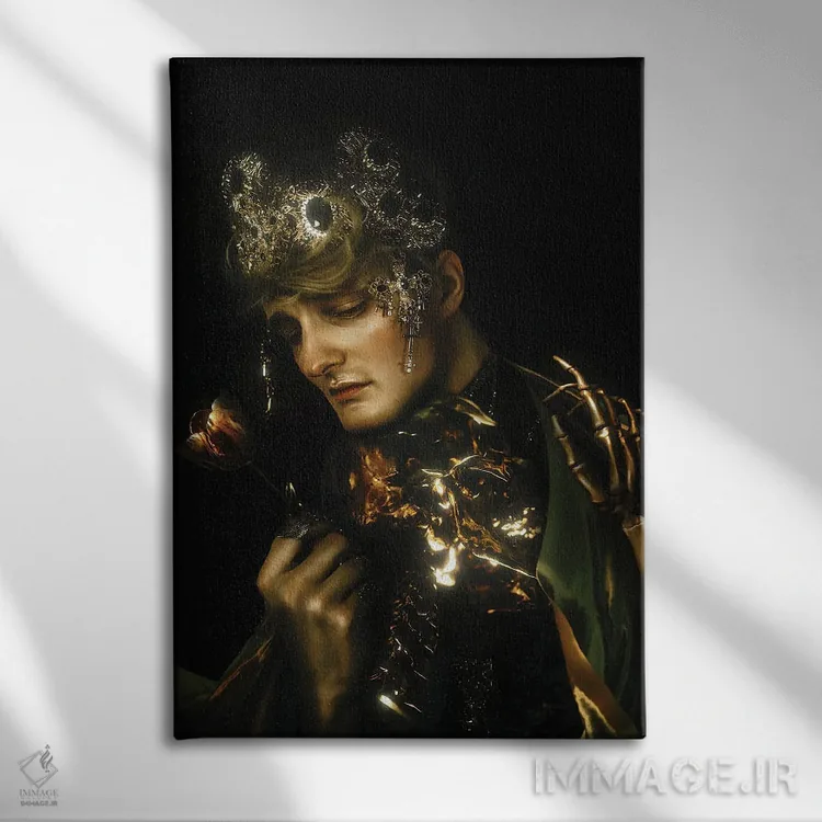 تابلو دکوراتیو افسرده اثر لیلین لیو - نمای روبهرو روی دیوار