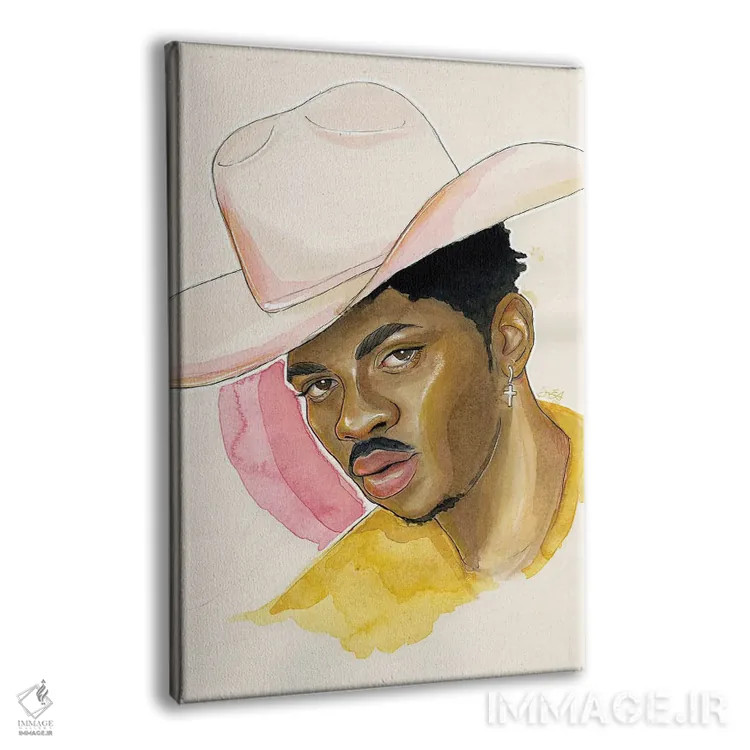 تابلو دکوراتیو لیل ناز ایکس اثر شان الموور - نمای پرسپکتیو محصول