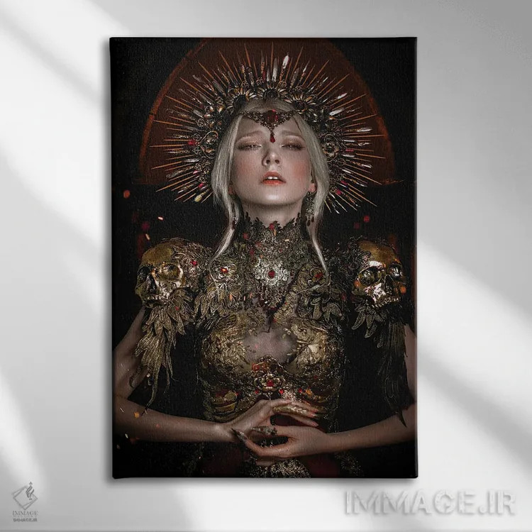 تابلو دکوراتیو حامی جنگ اثر لیلین لیو - نمای روبهرو روی دیوار