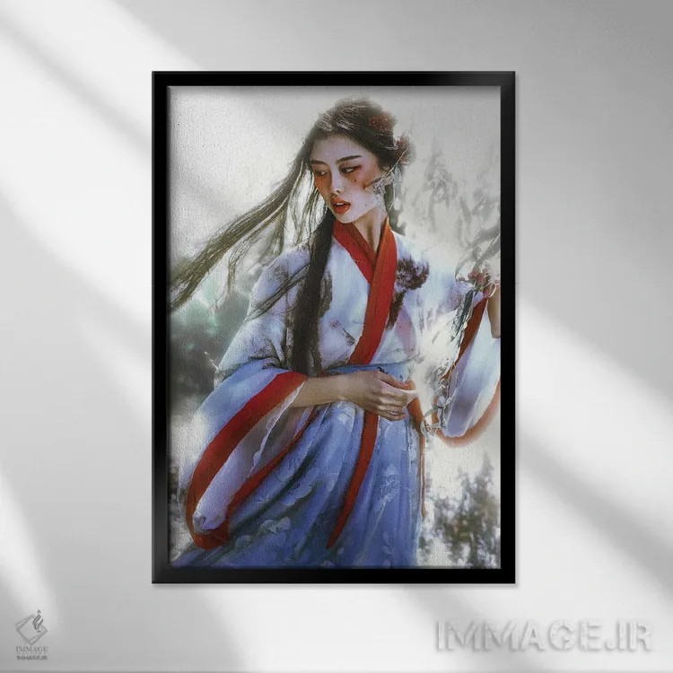 تابلو دکوراتیو رویاپرداز II اثر لیلین لیو - نمای قابدار مشکی