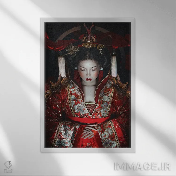 تابلو دکوراتیو امپراتریس اثر لیلین لیو - نمای قابدار سفید