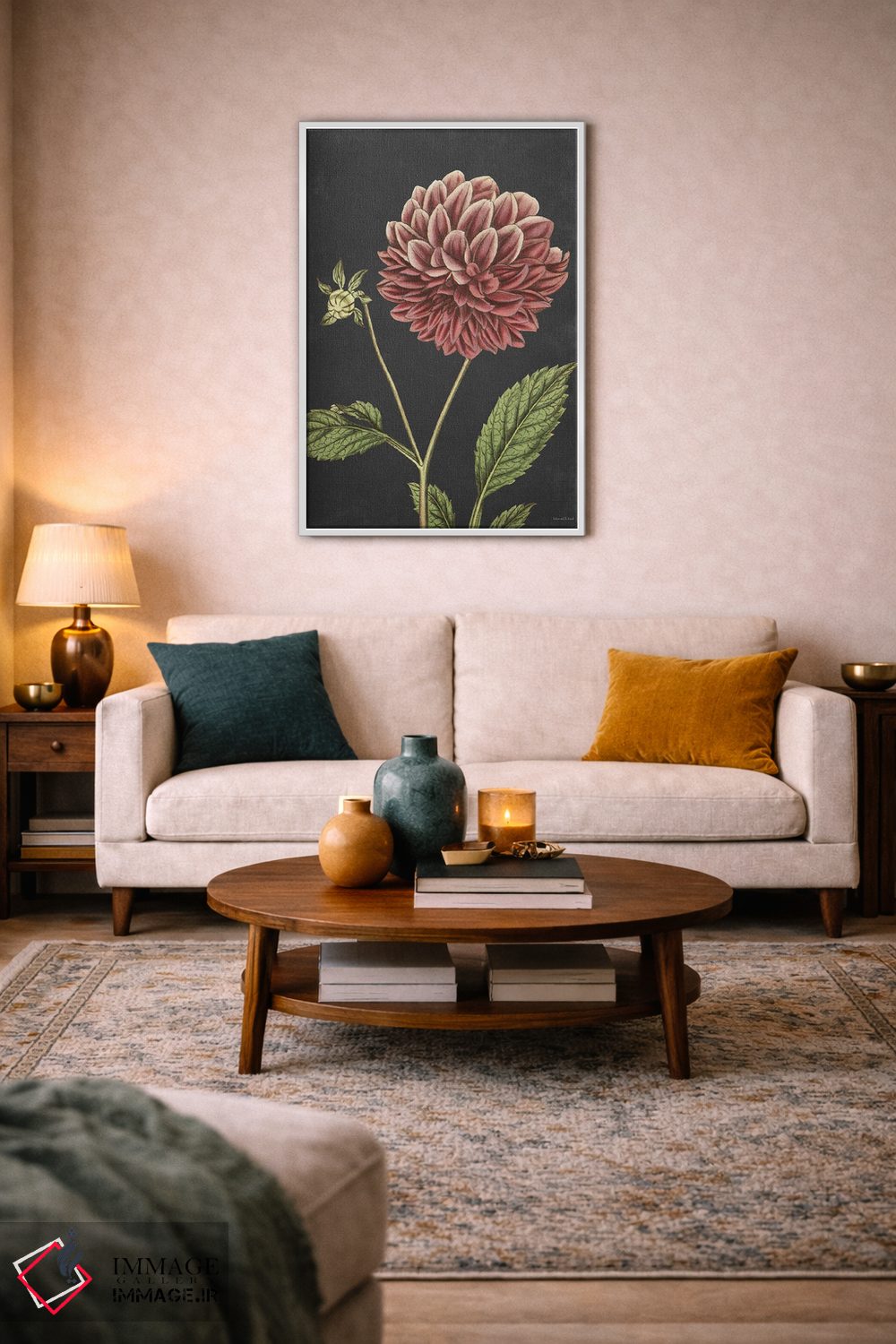 تابلو دکوراتیو داهیلیا اثر لترد اند لایند - D1W