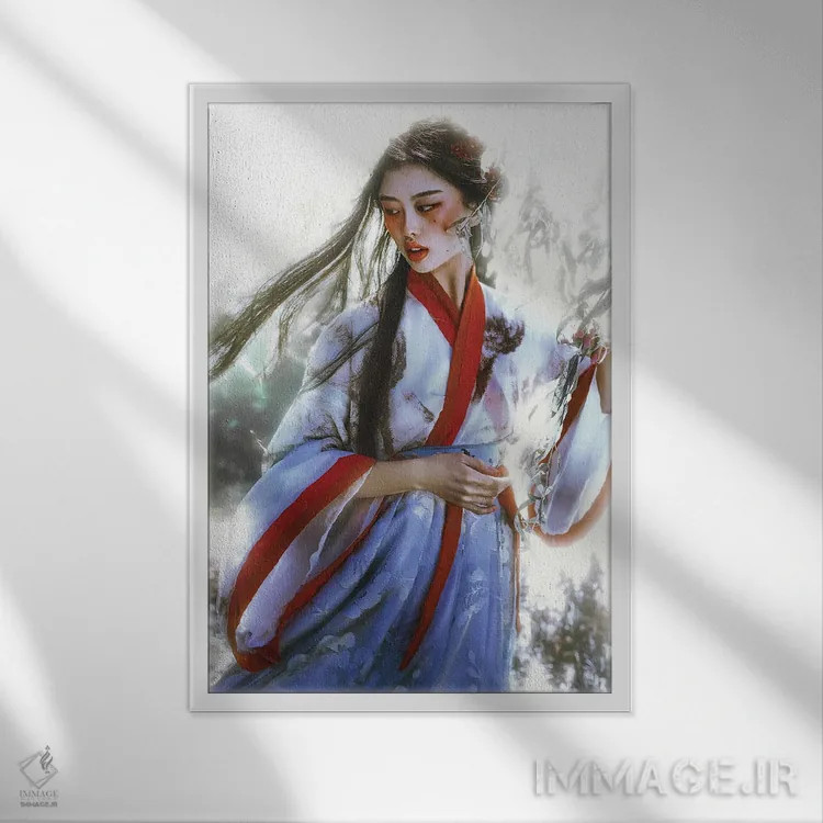 تابلو دکوراتیو رویاپرداز II اثر لیلین لیو - نمای قابدار سفید