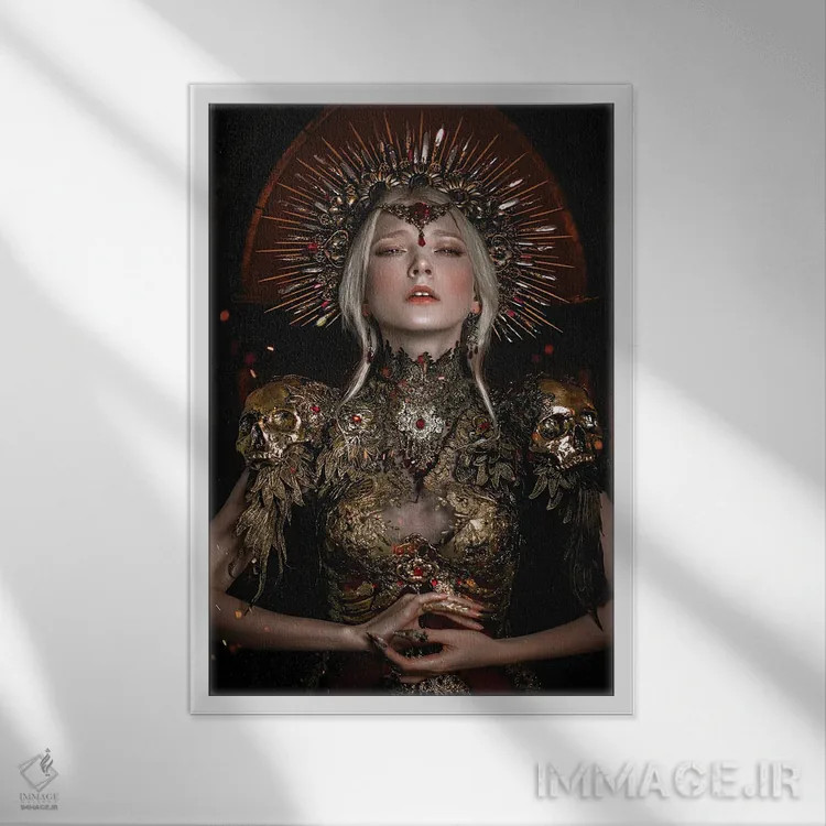 تابلو دکوراتیو حامی جنگ اثر لیلین لیو - نمای قابدار سفید