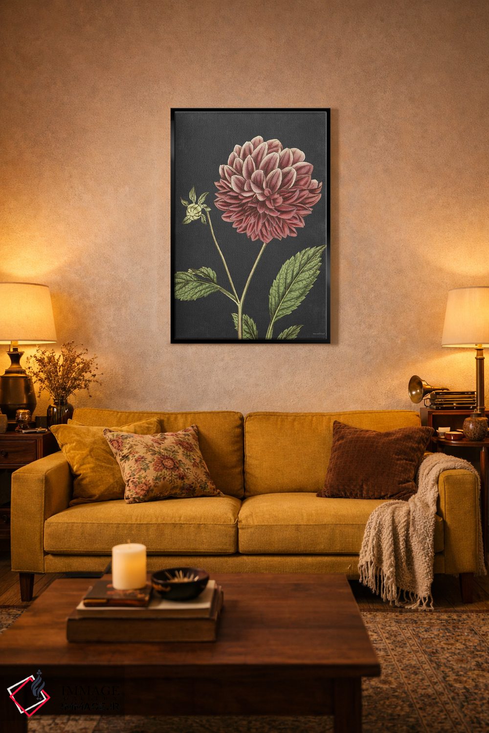 تابلو دکوراتیو داهیلیا اثر لترد اند لایند - D3B