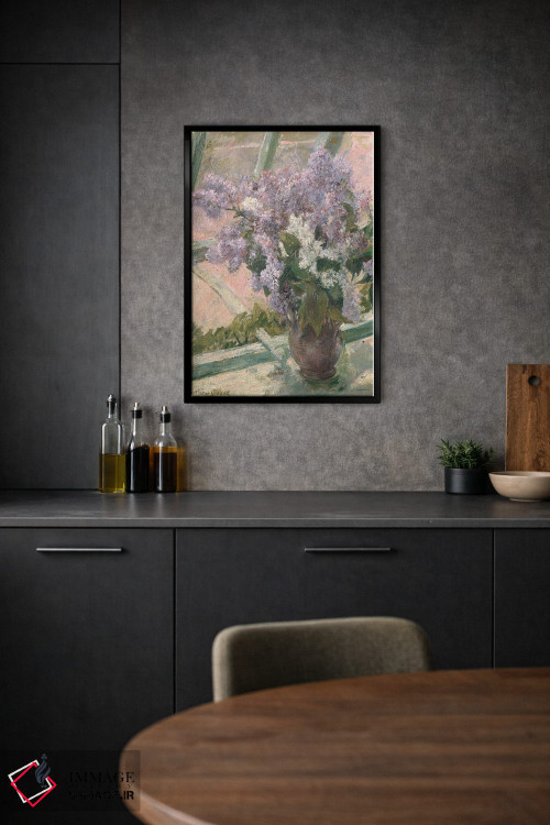 تابلو دکوراتیو یاس بنفش در نور اثر لترد اند لایند - D2B