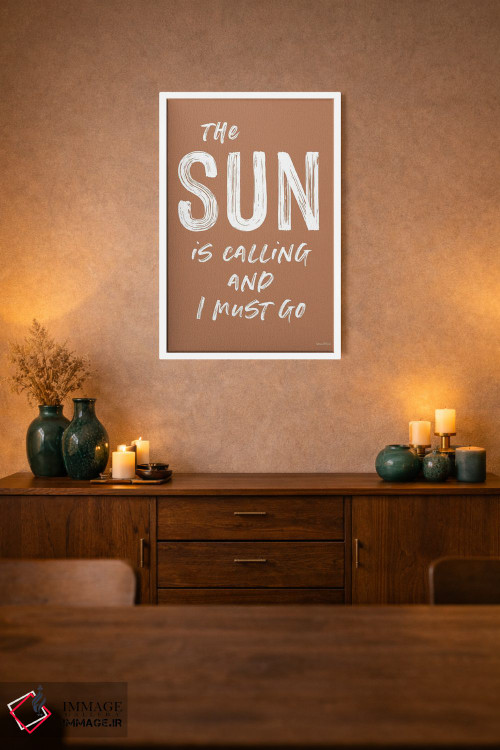 تابلو دکوراتیو خورشید می خواند اثر لترد اند لایند - D1W