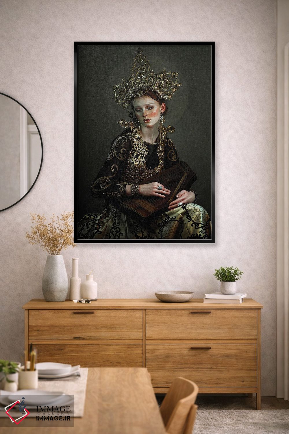 تابلو دکوراتیو نغمه سرا اثر لیلین لیو - D1B