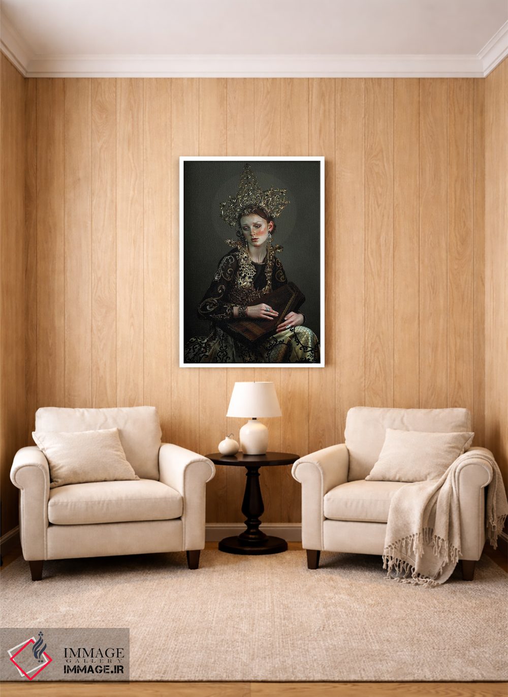 تابلو دکوراتیو نغمه سرا اثر لیلین لیو - D2W