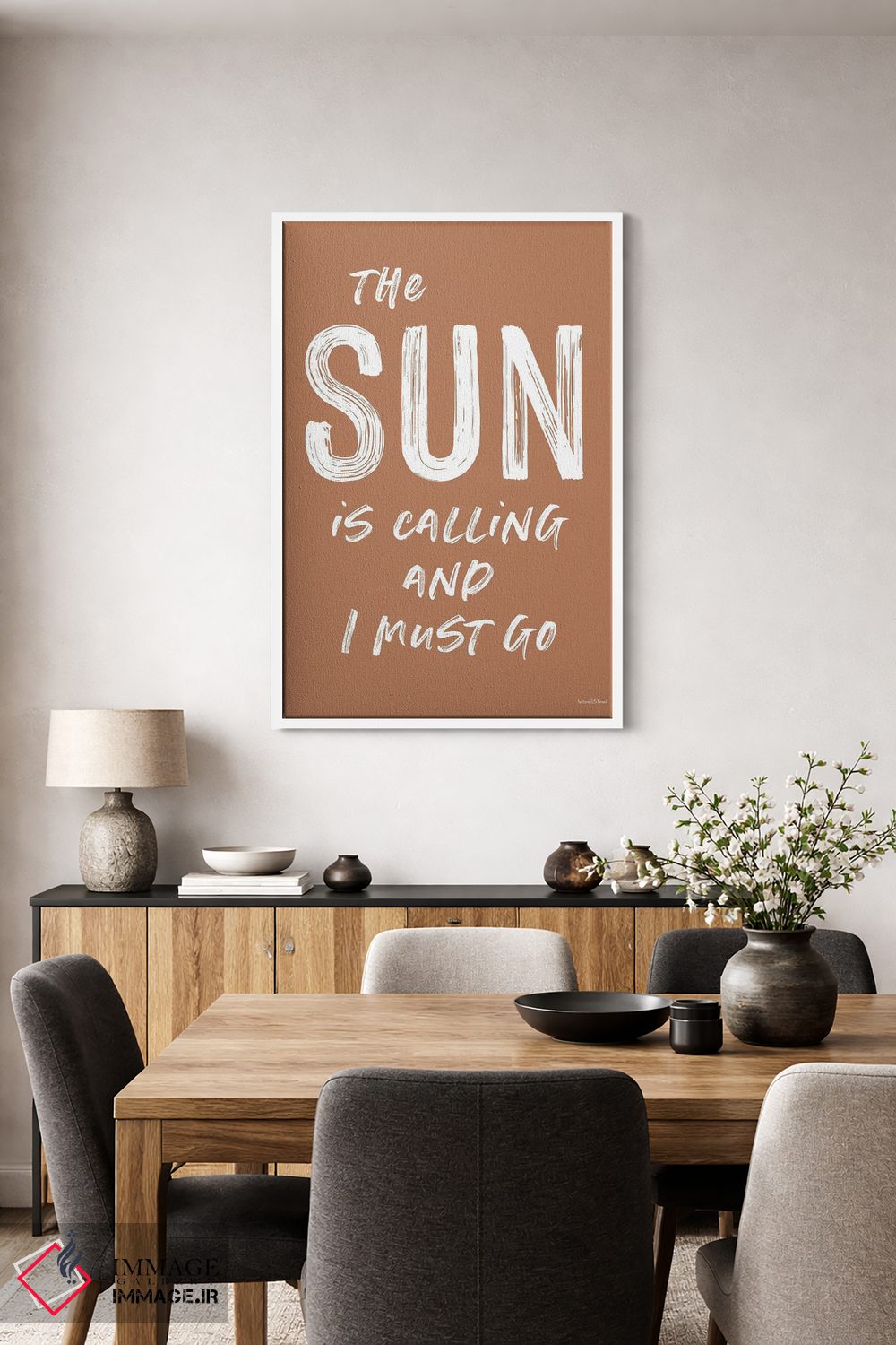 تابلو دکوراتیو خورشید می خواند اثر لترد اند لایند - D3W