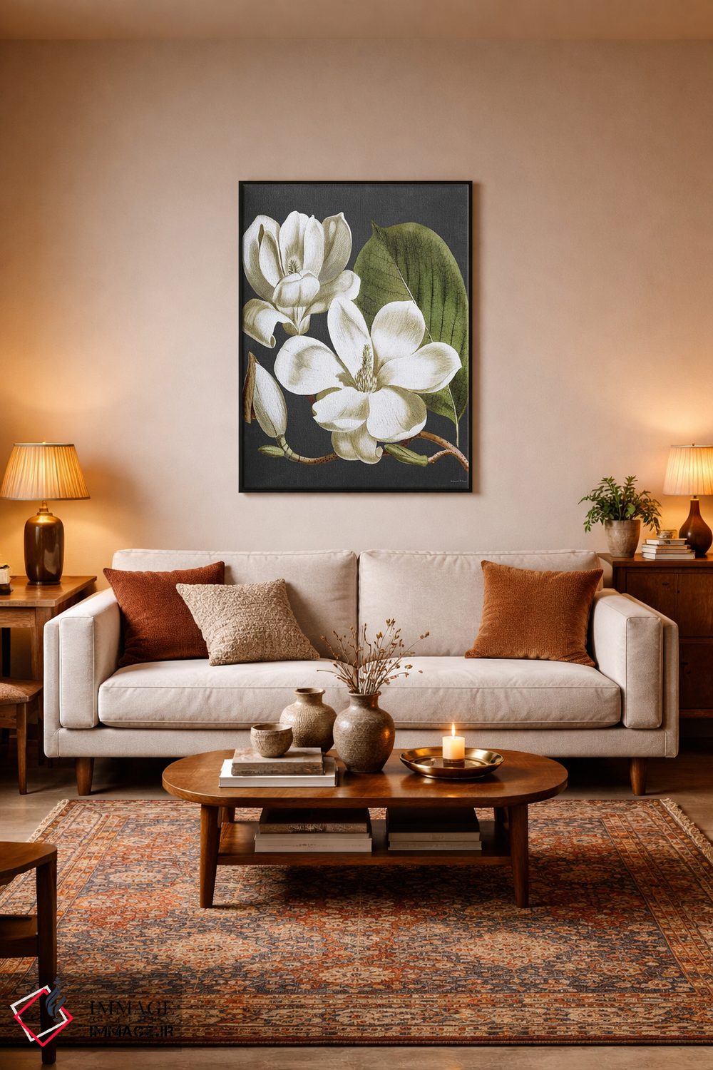 تابلو مدرن ماگنولیا اثر لترد اند لایند - D4B