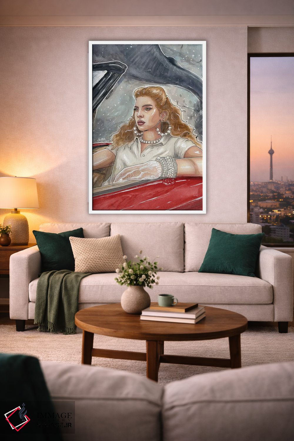 تابلو دکوراتیو لانا شیمیایی اثر شان الموور - D1W