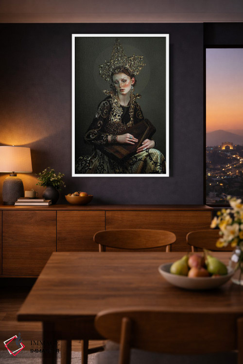 تابلو دکوراتیو نغمه سرا اثر لیلین لیو - D4W