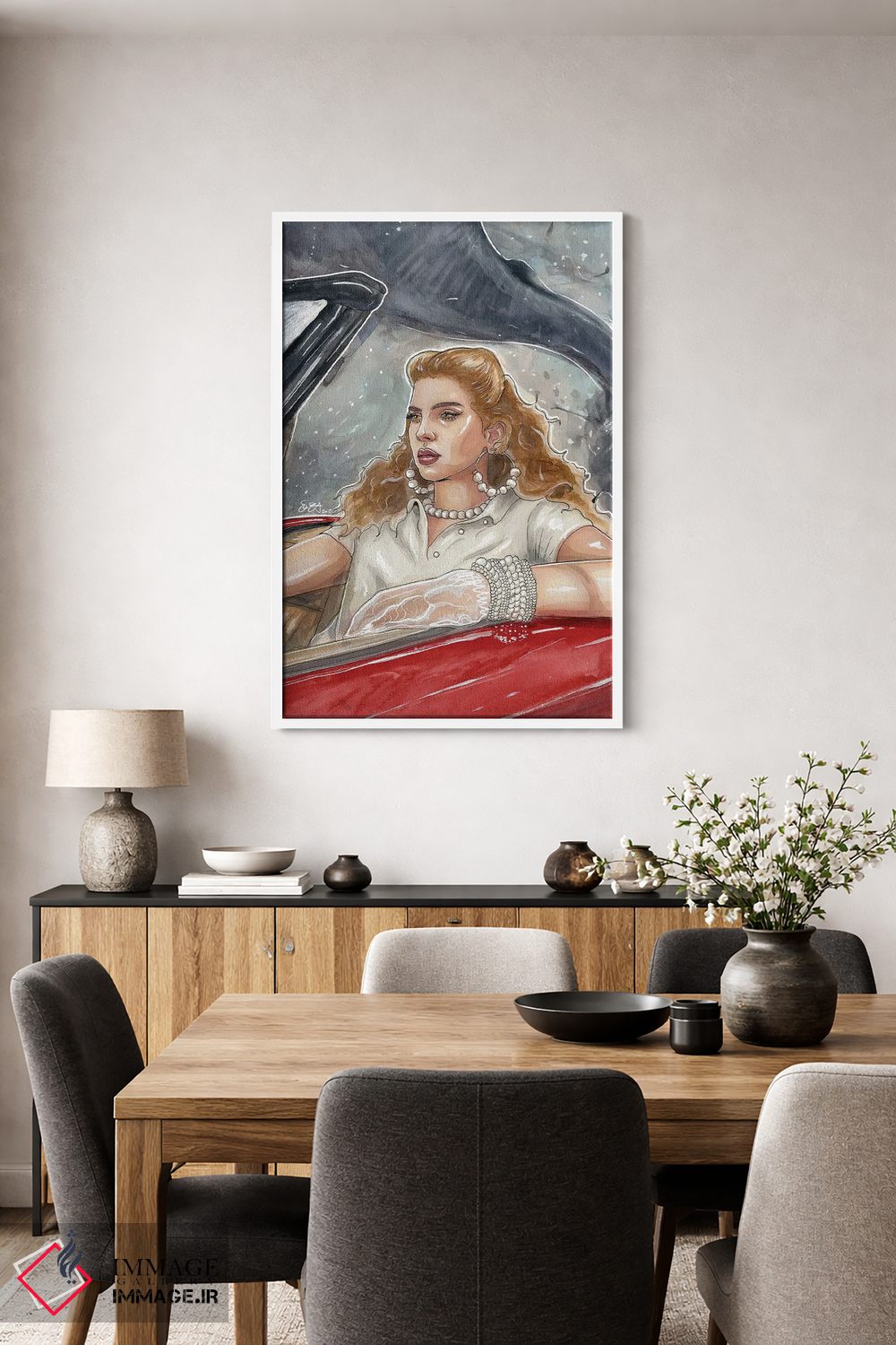 تابلو دکوراتیو لانا شیمیایی اثر شان الموور - D2W