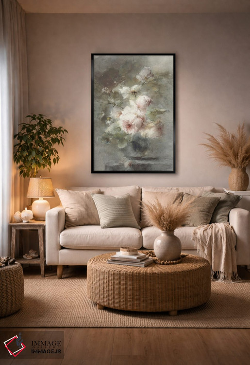 تابلو دکوراتیو دسته گل رز دنیای قدیم اثر لترد اند لایند - D4B