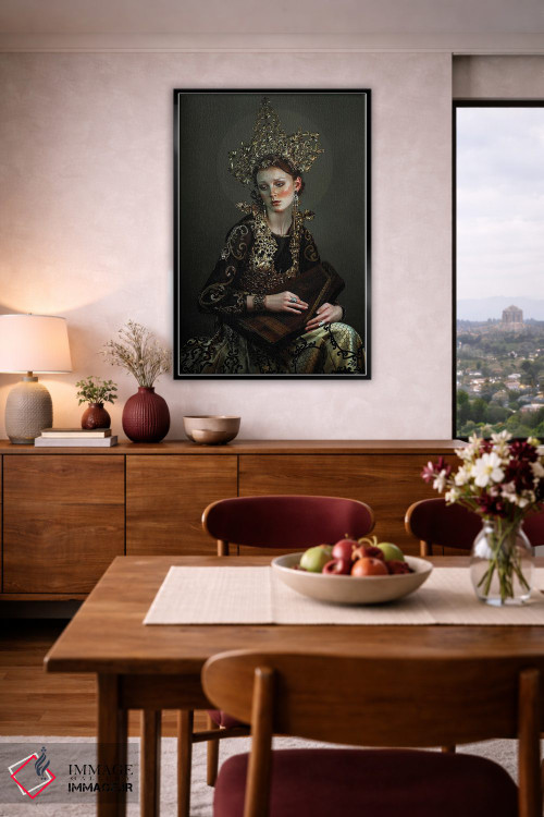 تابلو دکوراتیو نغمه سرا اثر لیلین لیو - D6B