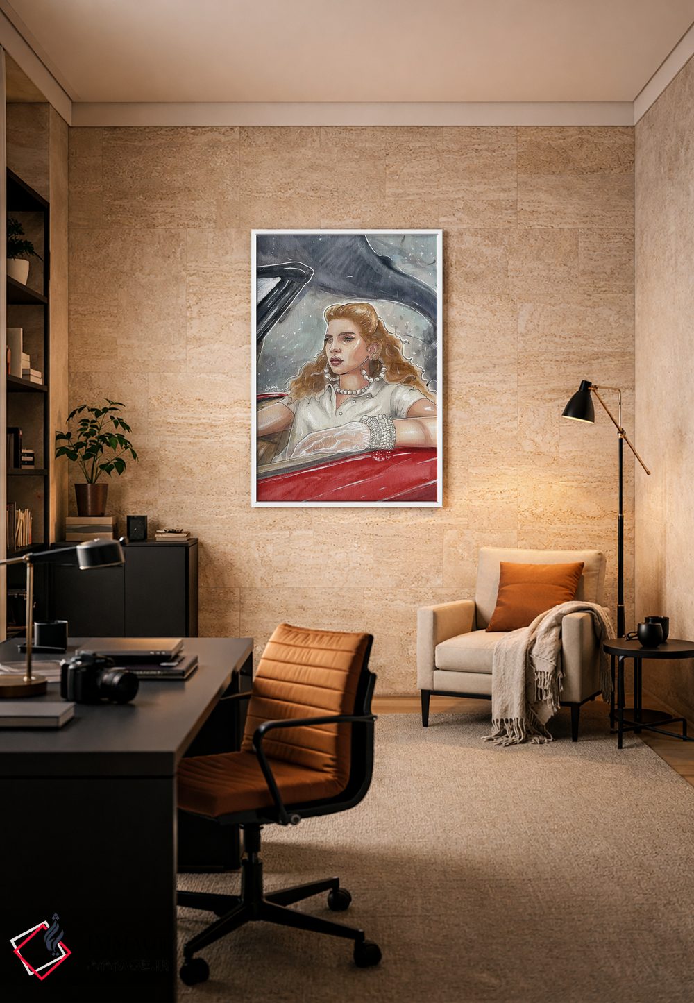 تابلو دکوراتیو لانا شیمیایی اثر شان الموور - D5W