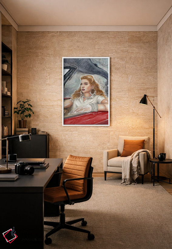 تابلو دکوراتیو لانا شیمیایی اثر شان الموور - D5W