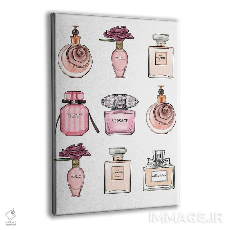 تابلو دکوراتیو عطرها اثر لالانا آرتس - نمای پرسپکتیو محصول