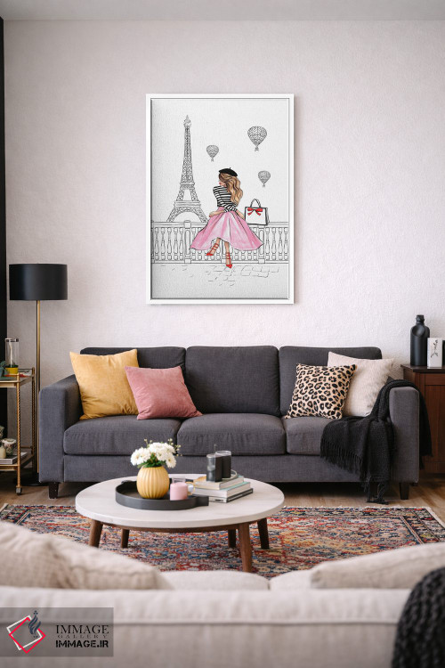 تابلو دکوراتیو پاریس اثر لالانا آرتس - D2W
