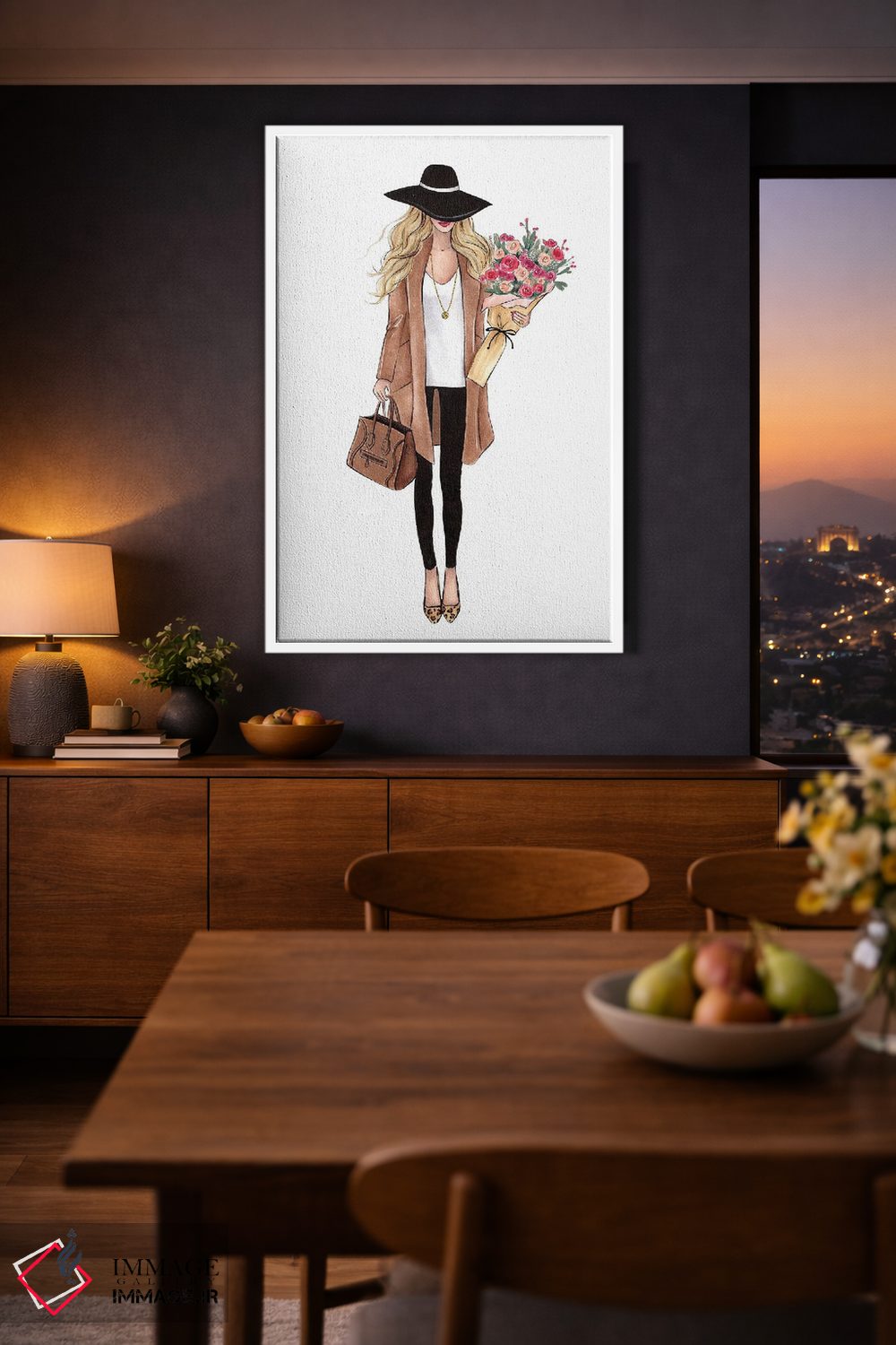 تابلو دکوراتیو لباس پاییزی اثر لالانا آرتس - D2W