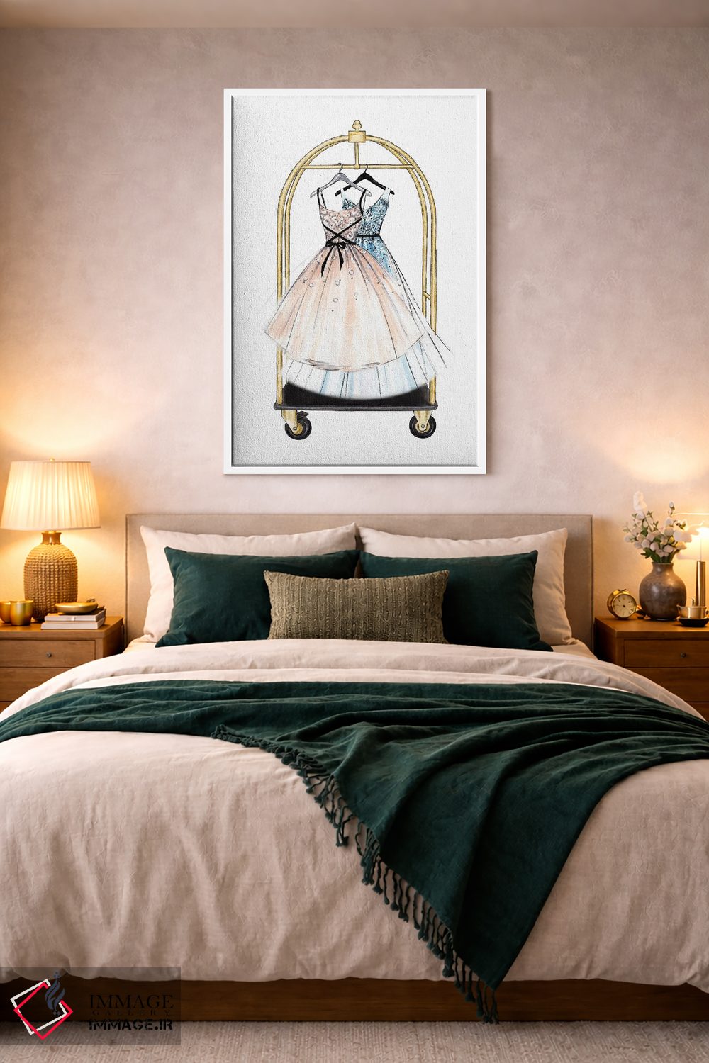 تابلو دکوراتیو پیراهن ها اثر لالانا آرتس - D1W