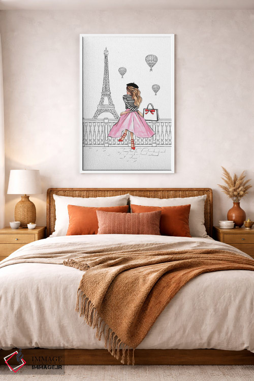تابلو دکوراتیو پاریس اثر لالانا آرتس - D3W