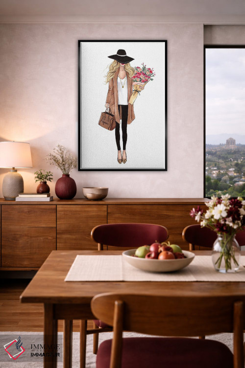 تابلو دکوراتیو لباس پاییزی اثر لالانا آرتس - D5B