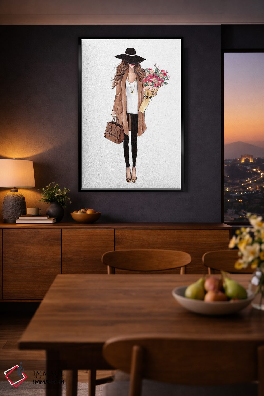 تابلو دکوراتیو لباس پاییزی اثر لالانا آرتس - D1B