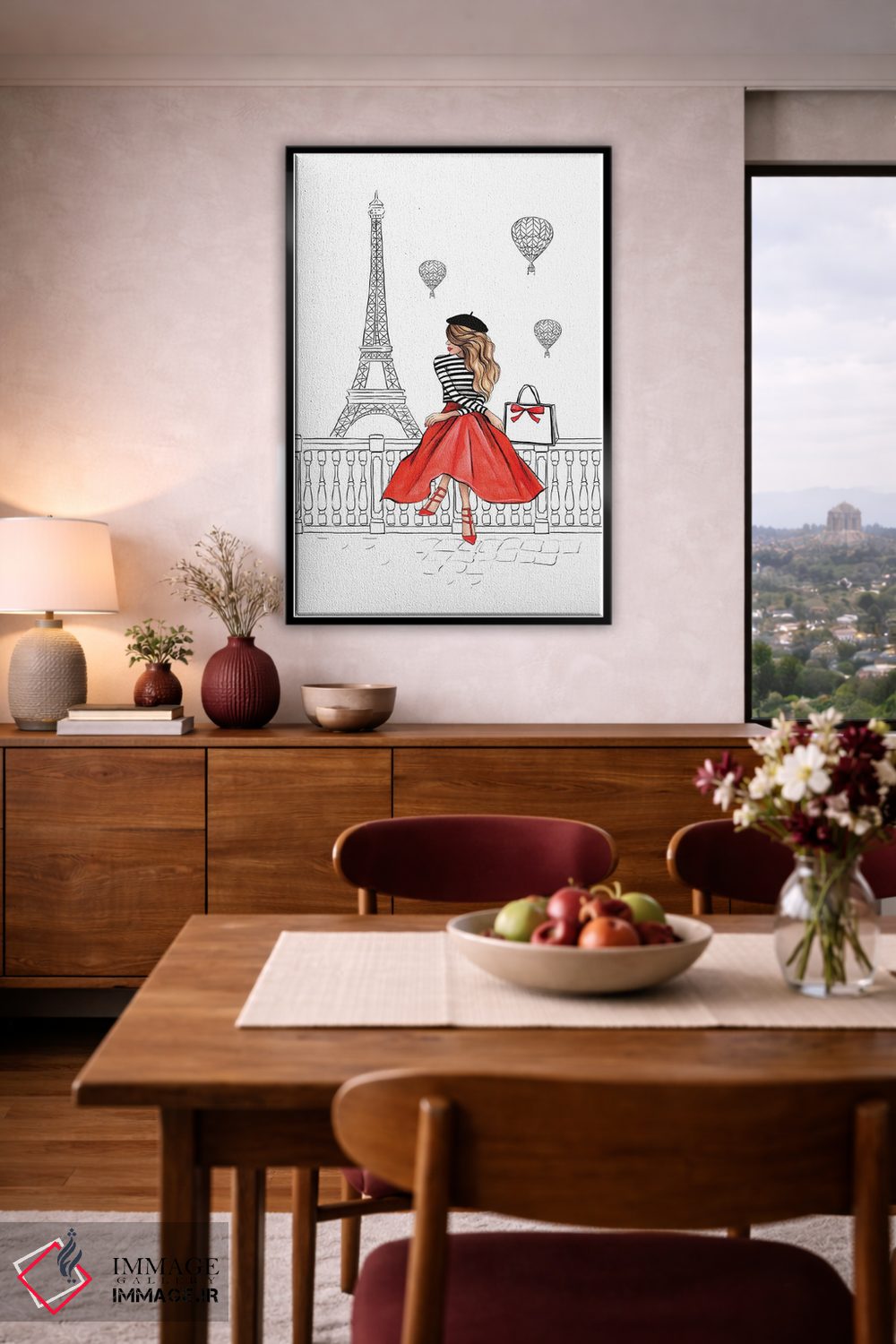 تابلو دکوراتیو پاریس ۲ اثر لالانا آرتس - D4B
