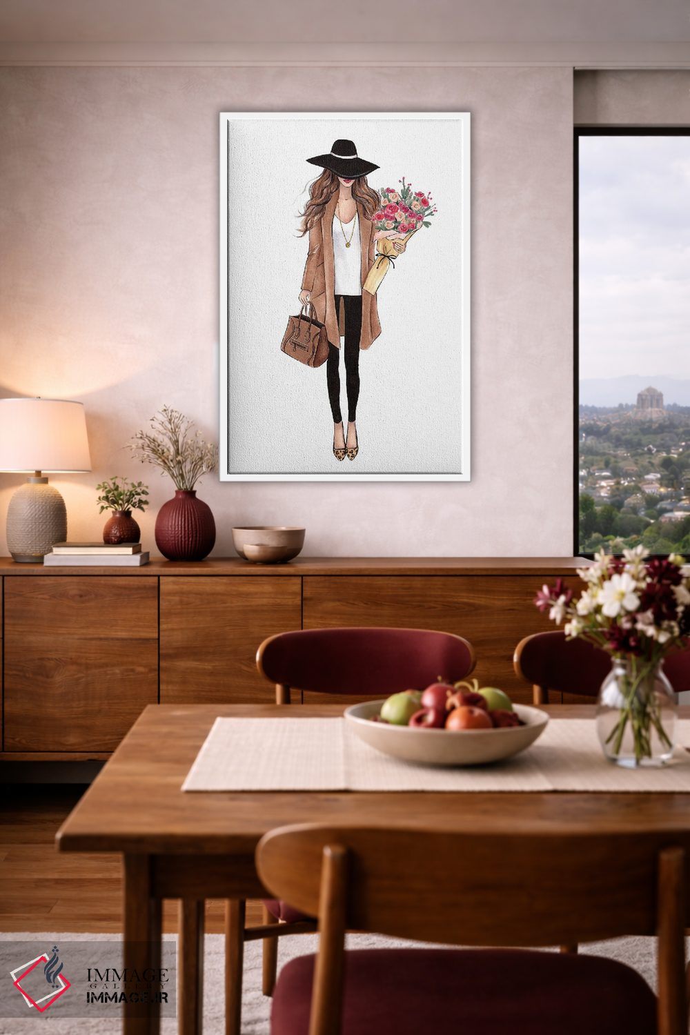 تابلو دکوراتیو لباس پاییزی اثر لالانا آرتس - D4W