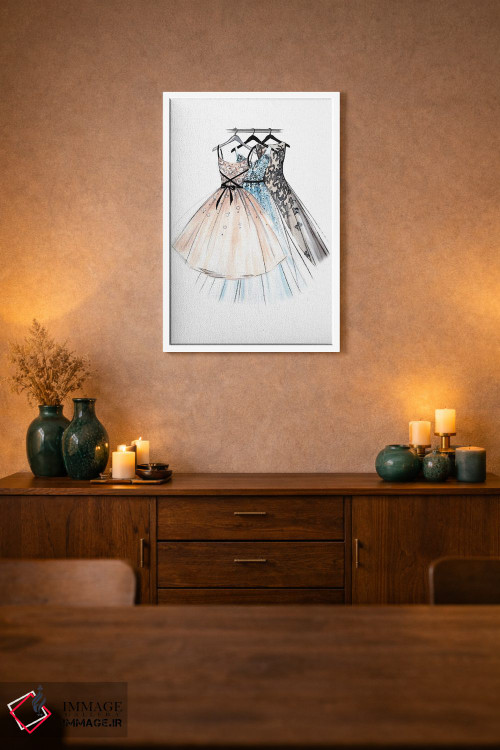 تابلو دکوراتیو پیراهن های مجلسی اثر لالانا آرتس - D1W