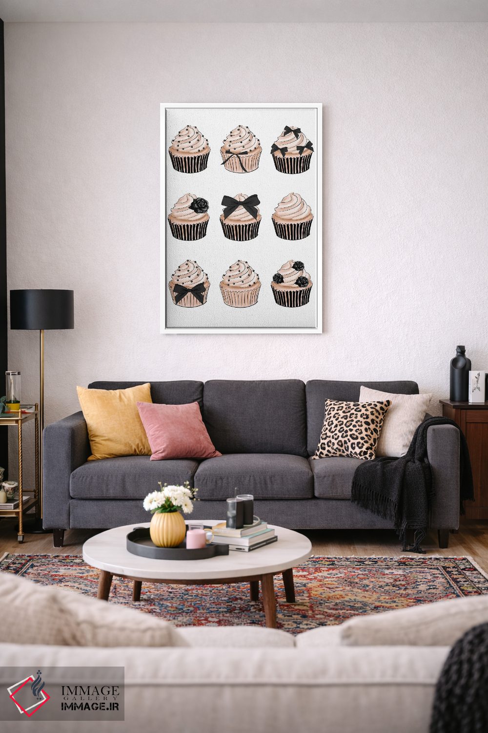 تابلو دکوراتیو کاپ کیک ها اثر لالانا آرتس - D3W