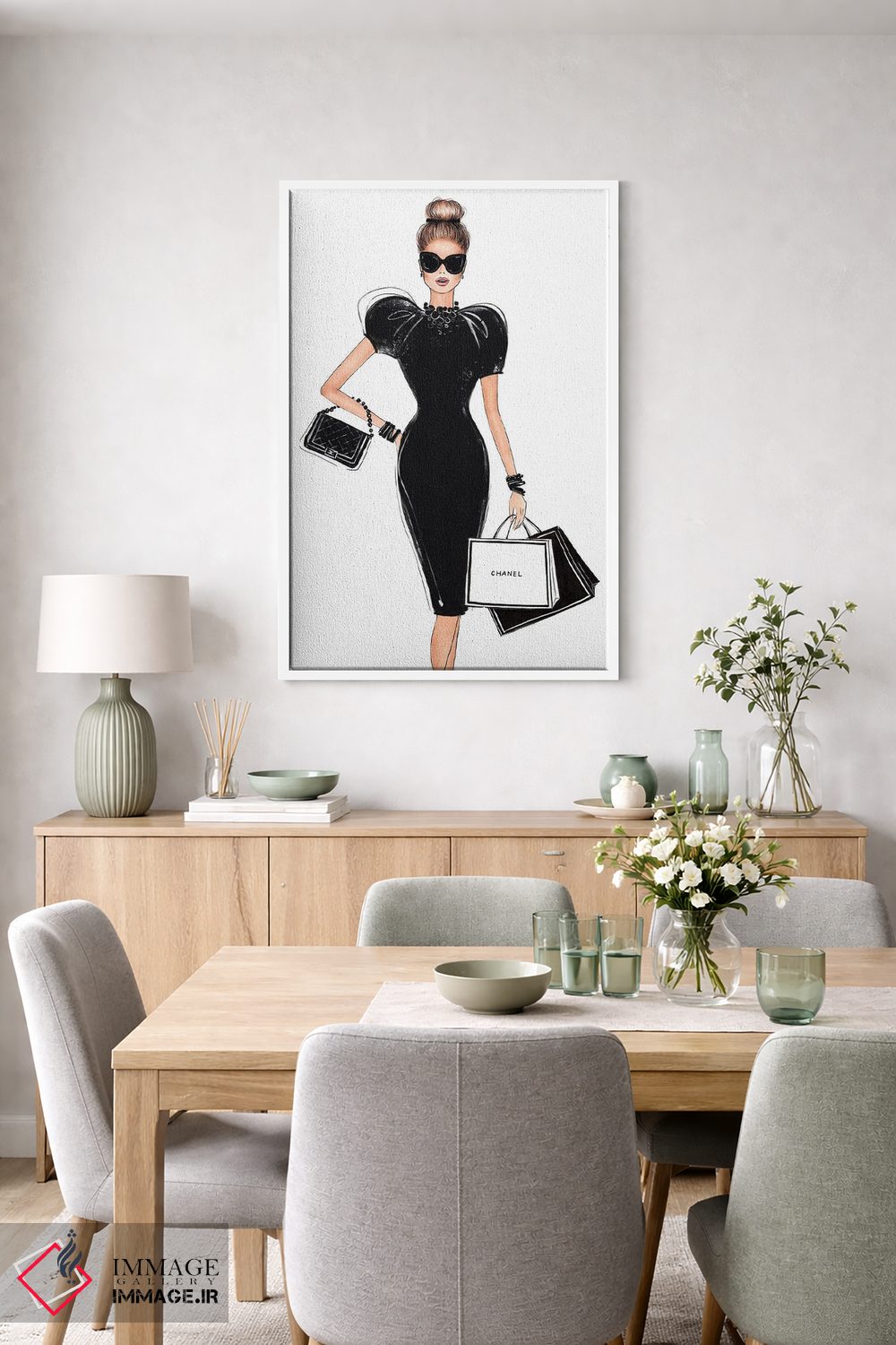 تابلو دکوراتیو خرید کردن با استایل اثر لالانا آرتس - D6W