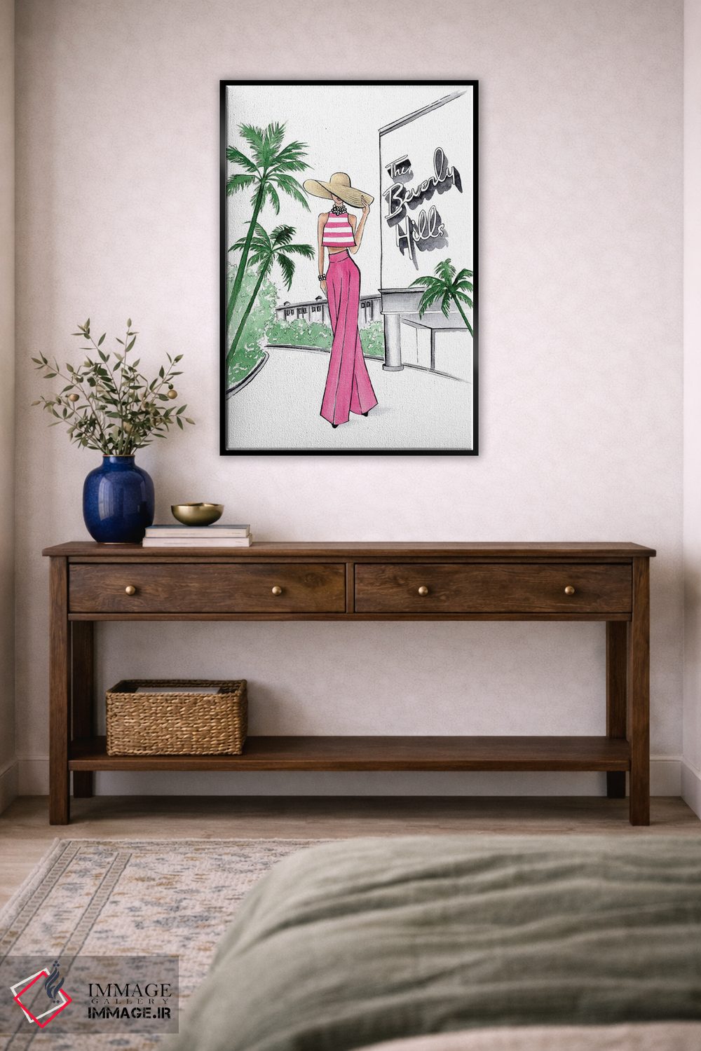 تابلو دکوراتیو بورلی هیلز اثر لالانا آرتس - D6B