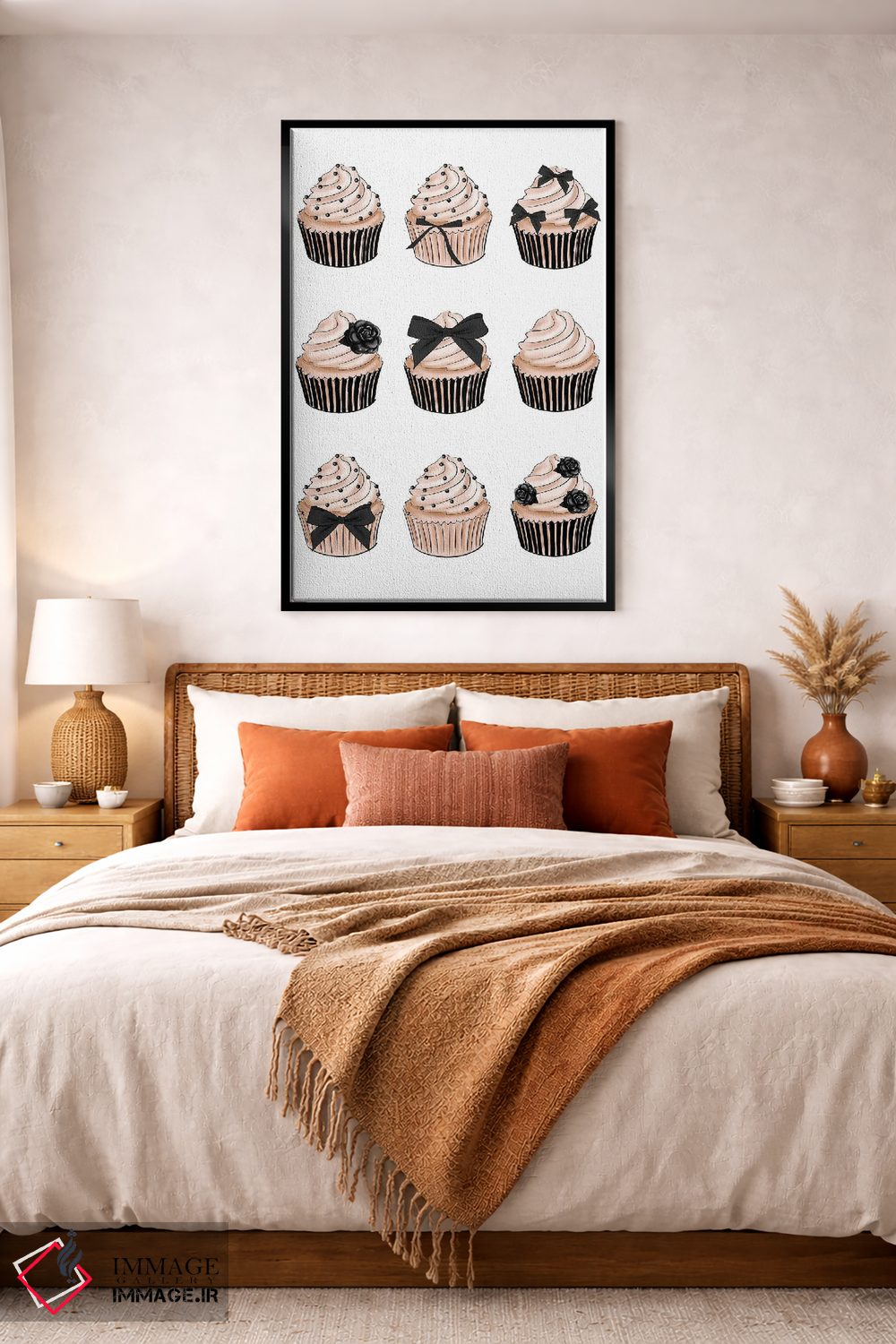 تابلو دکوراتیو کاپ کیک ها اثر لالانا آرتس - D5B