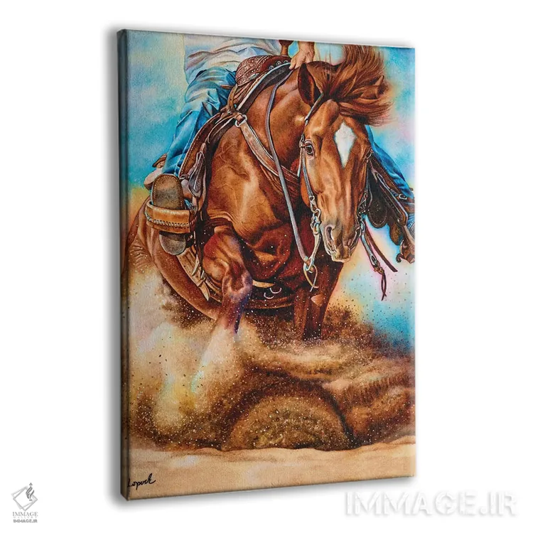 تابلو دکوراتیو روی پول اثر لیزا لوپاک - نمای پرسپکتیو محصول