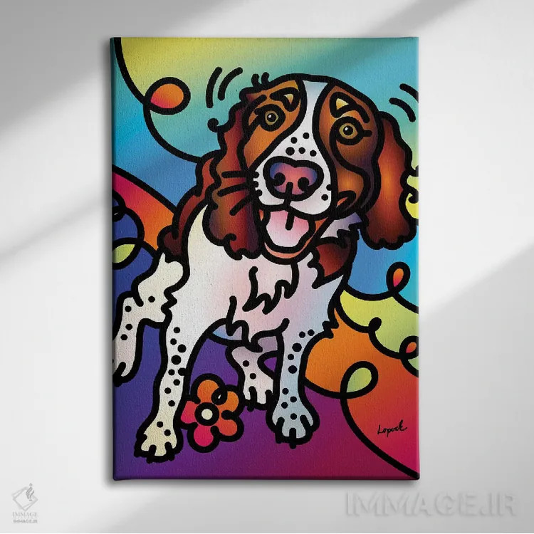 تابلو دکوراتیو توتیان اثر لیزا لوپاک - نمای روبهرو روی دیوار