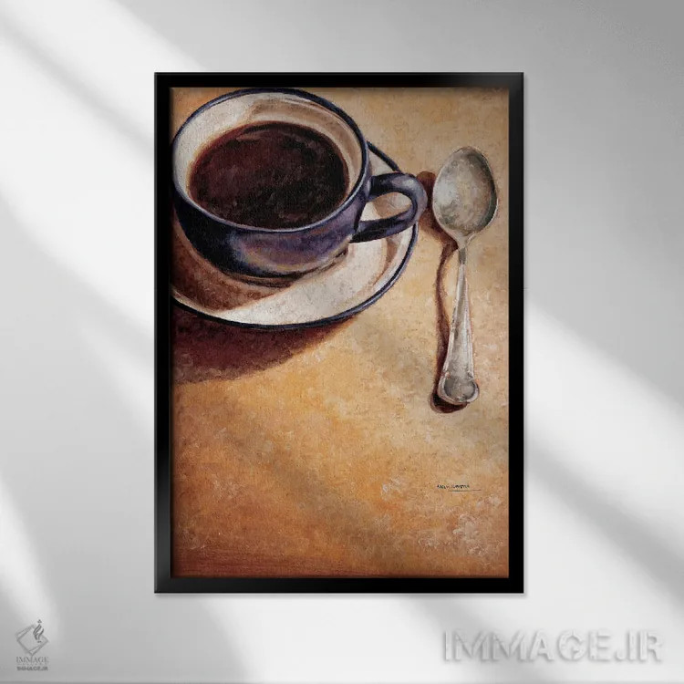 تابلو دکوراتیو انتظار اثر آدولف یوورا - نمای قابدار مشکی