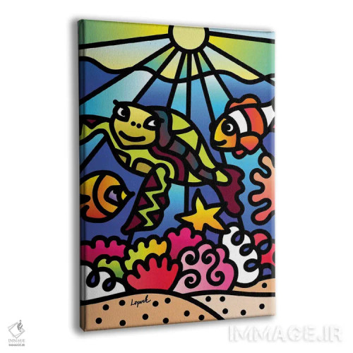 تابلو دکوراتیو دریا قسمت اول اثر لیزا لوپاک - نمای پرسپکتیو محصول